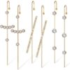 Ear Cuff Wrap Crawler Hook Earrings Rhinestone Hook