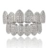 JINAO 18K Gold Plated Macro Pave CZ Iced-Out Grillz