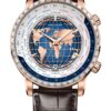 Agelocer Men's Genuine Diamond Dial Blue World time