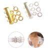 Layered Necklace Spacer Clasp, 3 Strands Necklaces