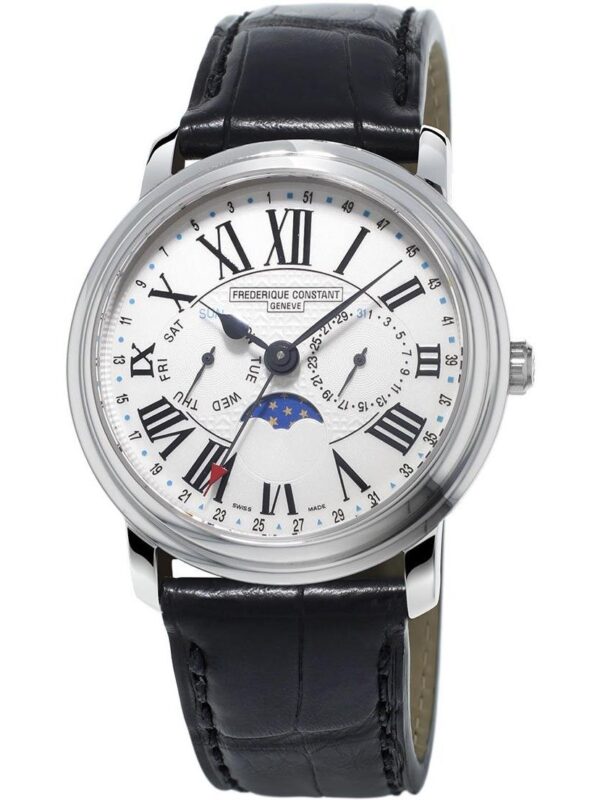 Watch Classics White Dial Leather Frederique Constant