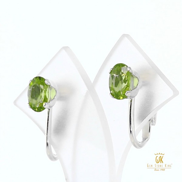 Gem Stone King Sterling Silver Green Peridot Women