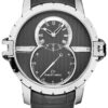 Jaquet Droz Men's 'GrandeSecond' Dark Grey Dial Grey Leather Strap