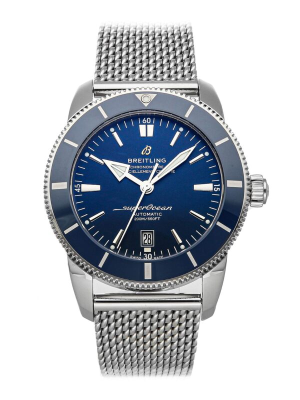 Breitling Blue Dial Stainless Steel Men's Watch