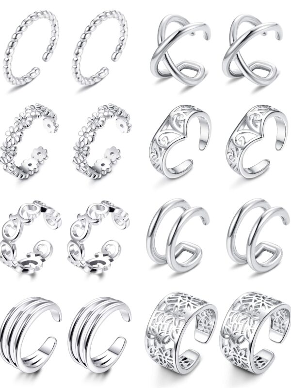 8 Pairs Ear Cuff Earrings Helix Cartilage Lip Clip On Wrap Earrings