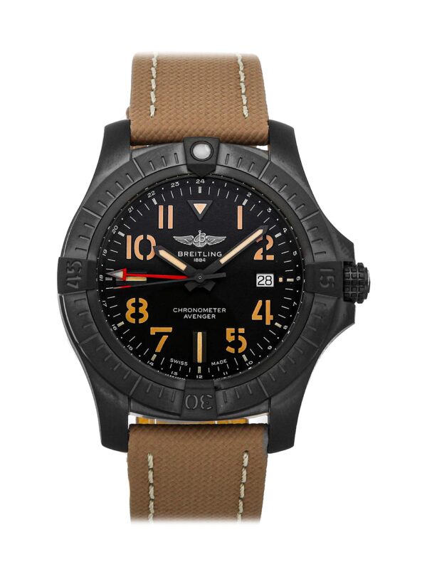 Automatic Black Dial Mens Watch Breitling Avenger