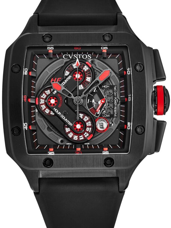 Cvstos Men's 'Evosquare 50' 2 Day Power Reserve Automatic Watch