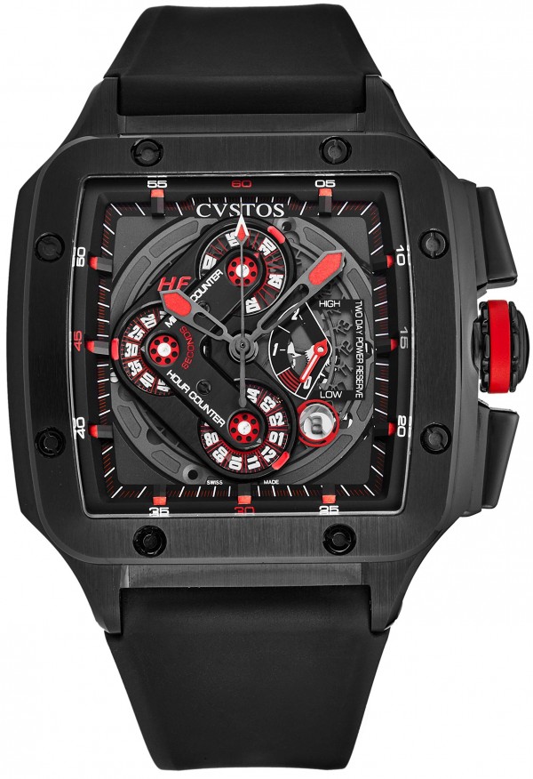 Cvstos Men's 'Evosquare 50' 2 Day Power Reserve Automatic Watch