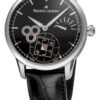 Maurice Lacroix Masterpiece Square Wheel Men's Mechanical Watch with Black Dial and Power Reserve,