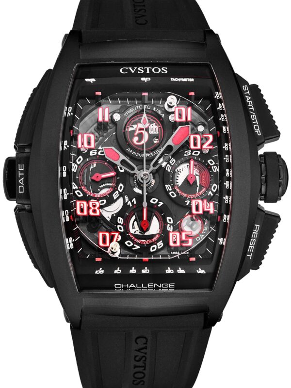 Automatic Watch - Black Dial with Black Luminous Hands and Date Cvstos