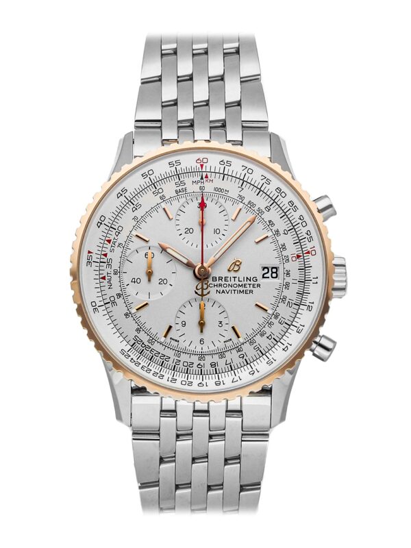 Silver Dial Mens Watch Automatic Breitling Navitimer Mechanical