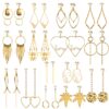 Aganippe 15 Pairs Clip on Earrings for Women