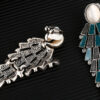 Stunning XZP Opal Clip-On Dangle Earrings – Retro Bohemian Chandelier Design (No Pierced, Giftable for Mom)