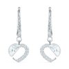 SWAROVSKI Hear Heart Drop Earrings, Heart Hanging Earrings