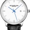 Watch Black Leather Strap - Dress Stuhrling Original