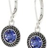 Napier "Color Declaration" Silver-Tone Tanzanite Swarovski