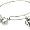 Silver-Tone Aquarius II Expandable Wire Bangle Bracelet