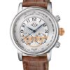 Montreux Stainless Steel Swiss Quartz Watch Calfskin Strap