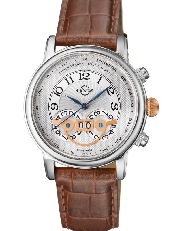 Montreux Stainless Steel Swiss Quartz Watch Calfskin Strap