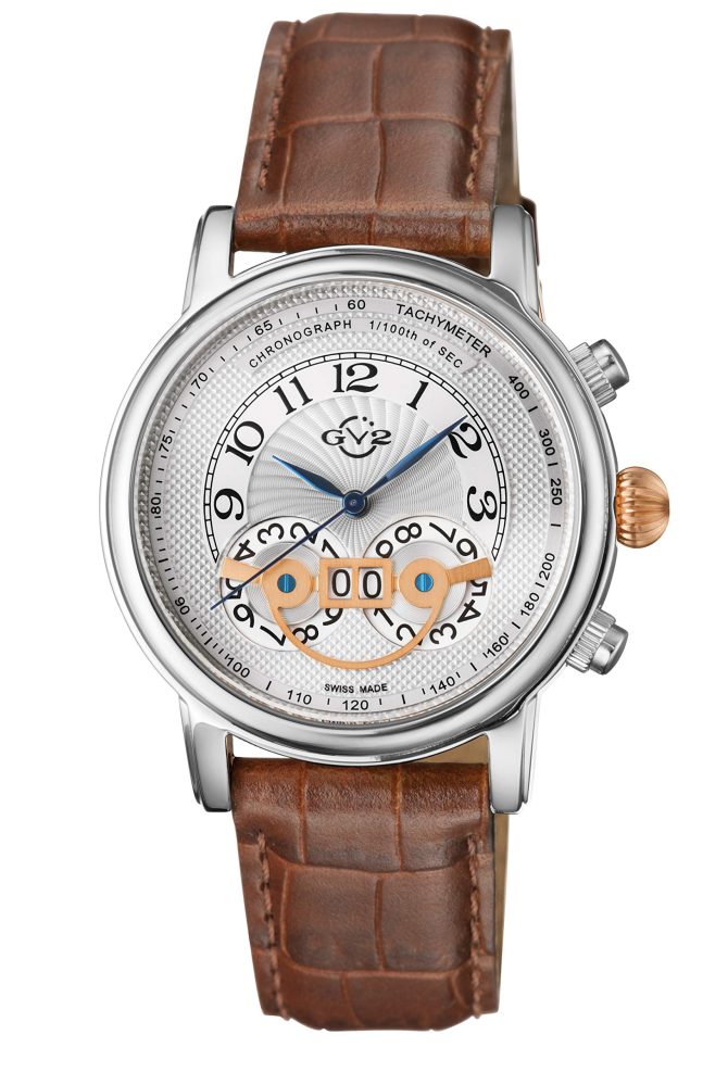 Montreux Stainless Steel Swiss Quartz Watch Calfskin Strap