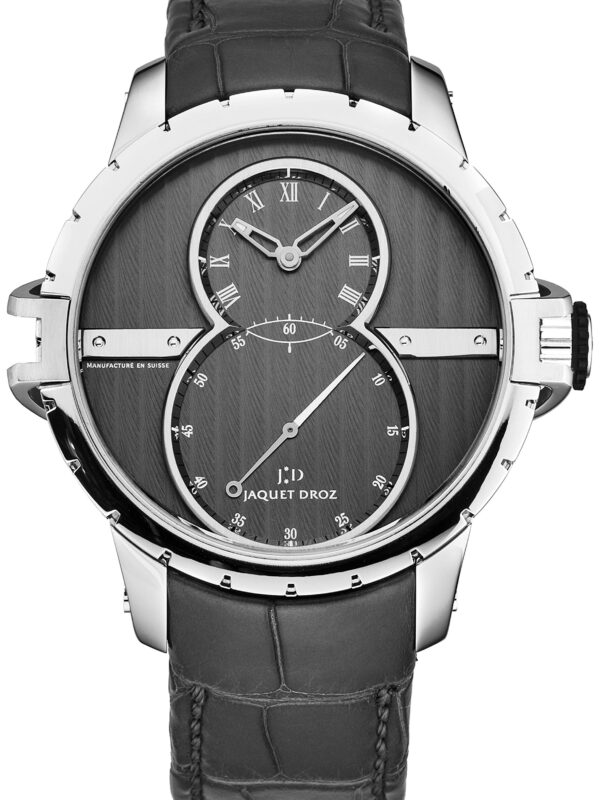 Jaquet Droz Men's 'GrandeSecond' Grey Côtes de Genève
