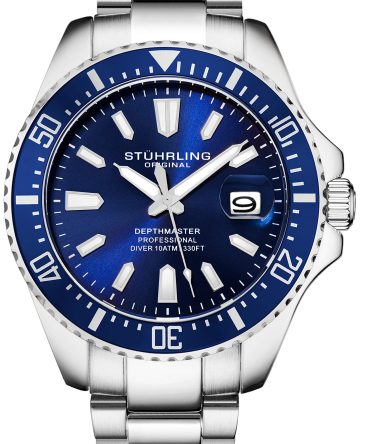 Pro Dive Watch Stuhrling Original Blue Watches for Men