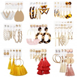 Earrings Set for Women Girls, Funtopia 61 Pairs Earrings