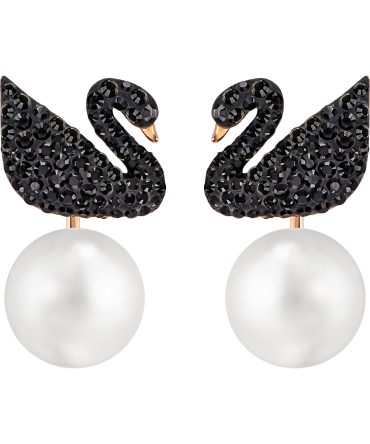 Swarovski Iconic Swan Pierced Earrings for Women