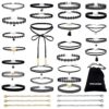 PAXCOO 32 PCS Choker Necklaces Set