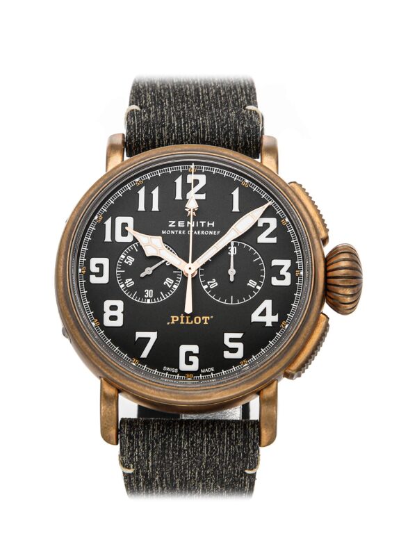 Zenith Pilot Mechanical (Automatic) Green Dial Mens Watch