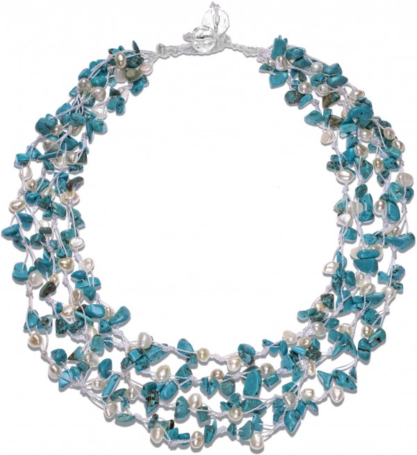 HinsonGayle"Sienna" 4-Strand Handwoven Turquoise