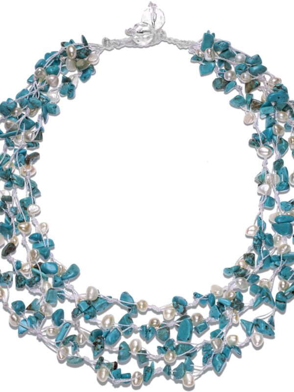 HinsonGayle"Sienna" 4-Strand Handwoven Turquoise