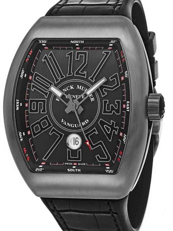 Franck Muller Vanguard Automatic Date Black Face Black