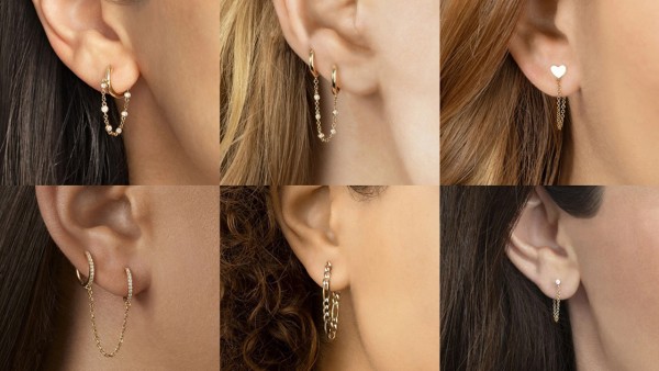 7 Pcs Dainty Minimalist Chain Cuff Earrings