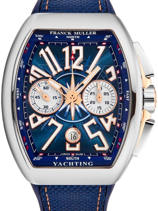 Franck Muller Vanguard Yachting Mens Rose Gold Automatic Chronograph Watch