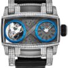 Flying Tourbillon Romain Jerome Grey/Blue Dial Moon DNA Diamond Set