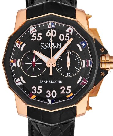 18K Rose Gold Leap Second Chronograph Automatic Watch Corum Admiral's Cup