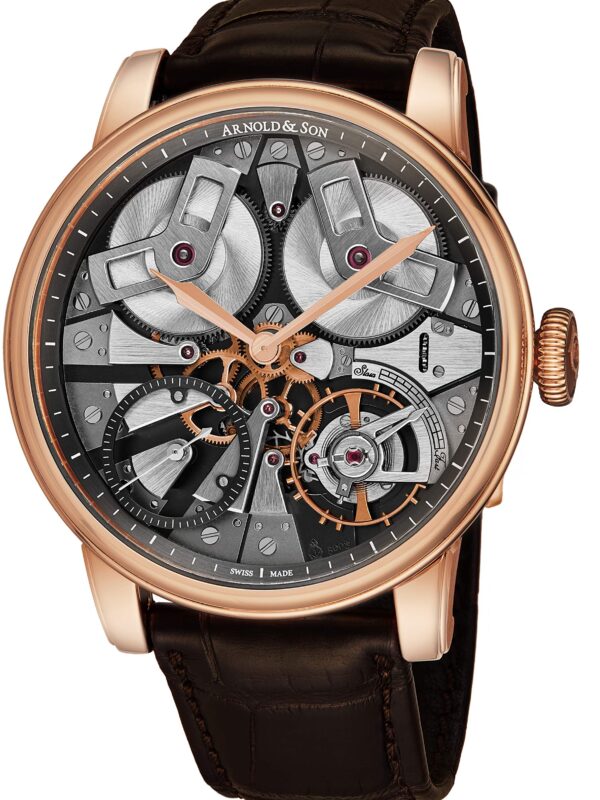 Arnold & Son Men's 1TBAR.S01A 'Royal Collection TB88' Grey Skeleton