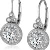 Platinum Plated Sterling Silver Antique Drop Earrings set
