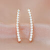 PAVOI 14K Gold Plated Ear Crawler – Hypoallergenic Sterling Silver Cuff Earrings for Women