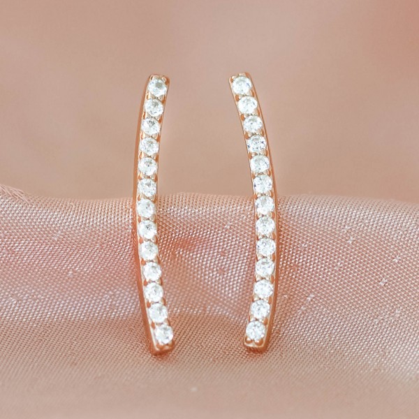 PAVOI 14K Gold Plated Ear Crawler – Hypoallergenic Sterling Silver Cuff Earrings for Women