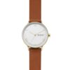 Skagen Women's Nillson Quartz Analog Stainless Steel and Leather Watch