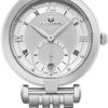 Alexander Monarch Olympias Date Silver Large Face Watch for Women