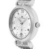 Alexander Monarch Olympias Date Diamond Silver Large Face Watch for Women