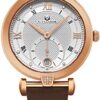 Alexander Monarch Olympias Date Diamond Silver Elegant Ladies Watch