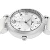 Alexander Monarch Olympias Date Silver Large Face Watch for Women