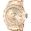 Invicta Angel: A Timelessly Elegant Rose Gold Tone Quartz Watch for Women - 38mm Rose Gold Stainless Steel.