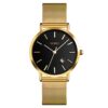 Vogue's Basic Waterproof Quartz Analog Watches for Women with Stainless Steel Mesh Bands.