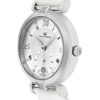 Alexander Monarch Olympias Date Diamond Silver Large Face Watch for Women