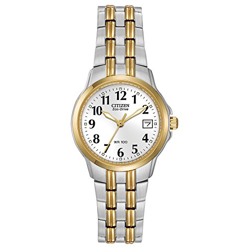 Citizen Eco-Drive Silver- and Gold-Toned Watch for Women